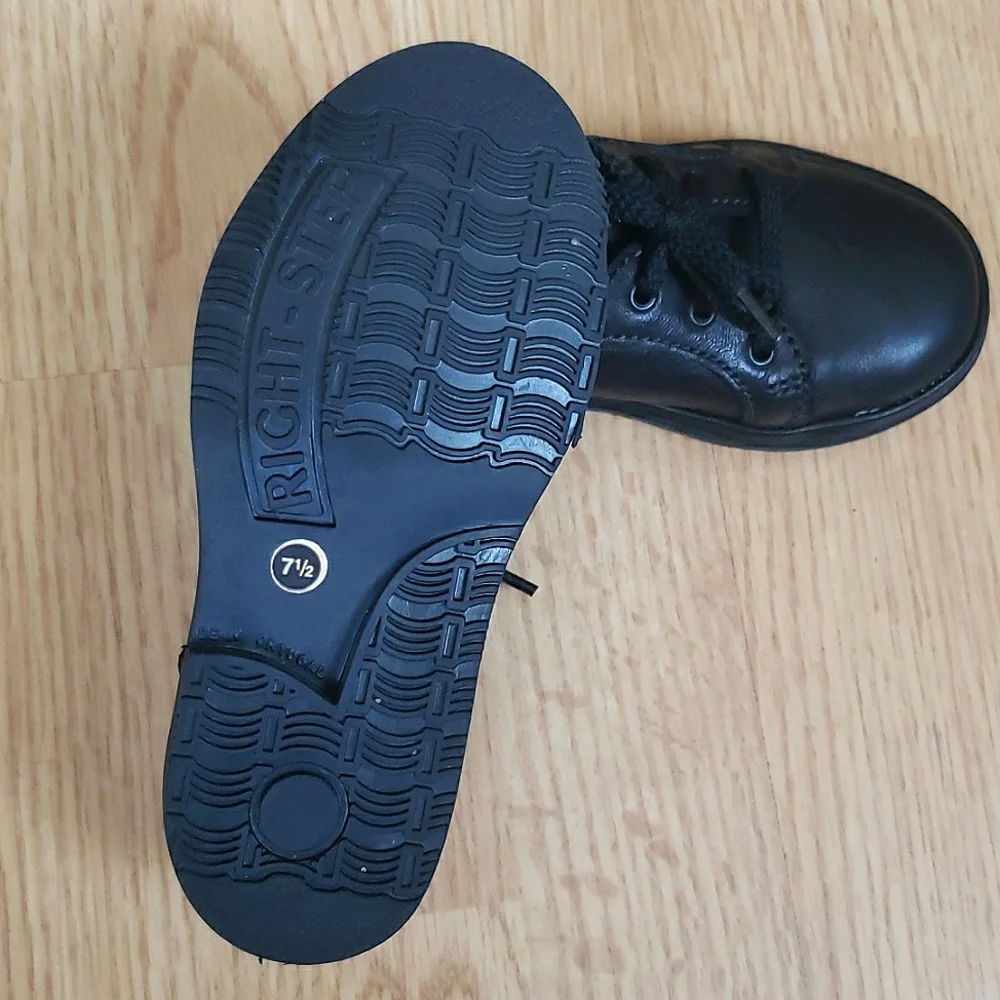 100% Leather European Toddler Classic Suit Shoes Size 7,5